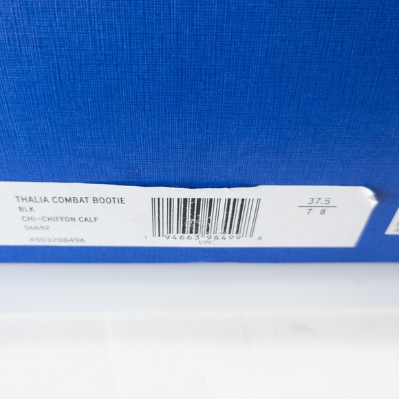 Stuart Weitzman Thalia Combat Boots Black -7 - Picture 5 of 5